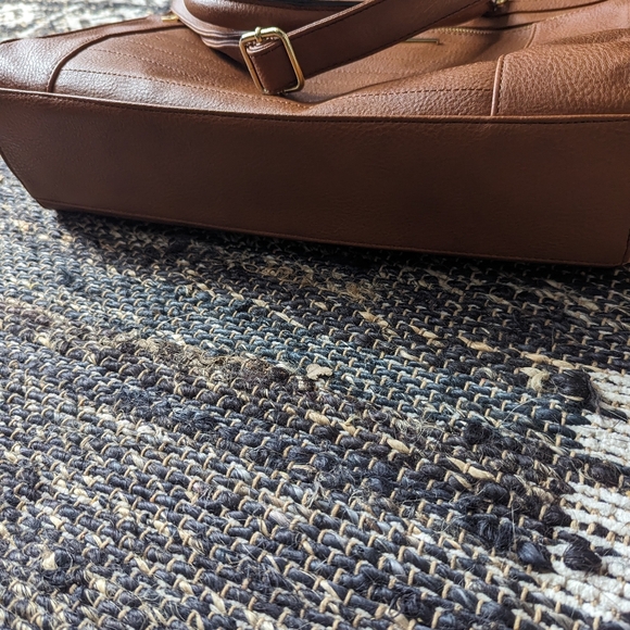 Steve Madden brown faux leather work bag - Picture 2 of 8